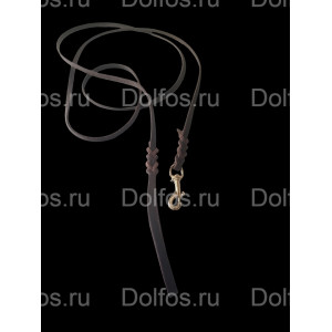 Поводок кожаный ринговый
